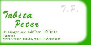 tabita peter business card